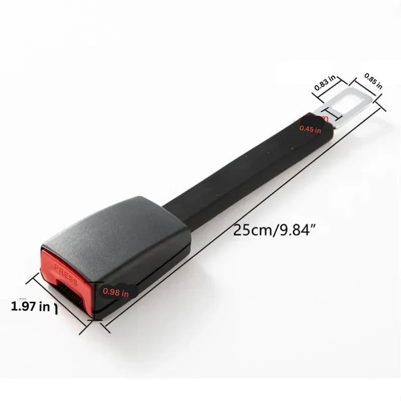 Seat Belt Extender with 11-Inch Rigid Stem and Metal Buckle for Universal Car Safety Access - Image 7