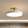 Semi Flush Mount LED Ceiling Light with Round Drum Shade Modern Minimalist - Image 9