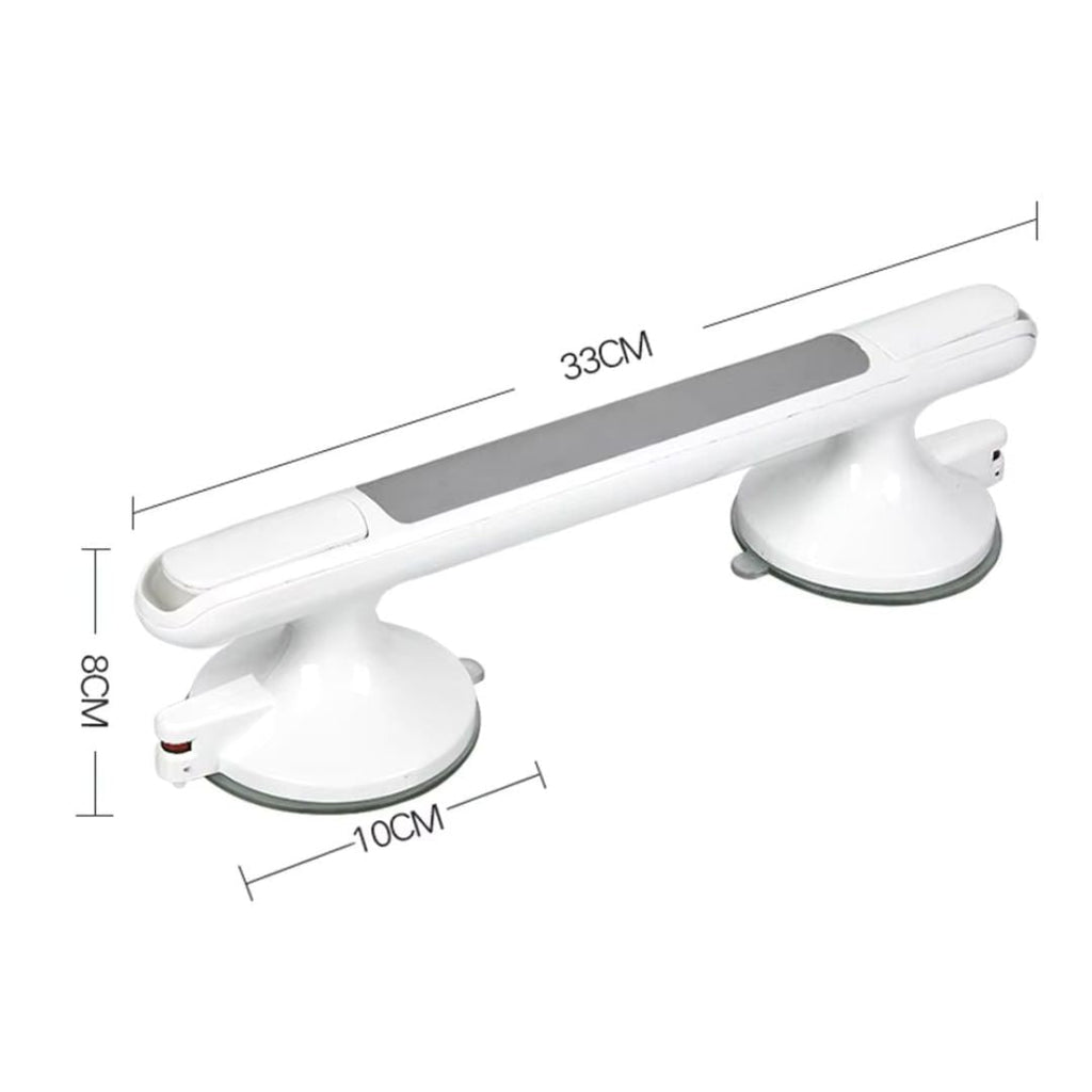 Shower Grab Bar with Suction Cups and Safety Indicator for Bathroom Bathtub - Image 5