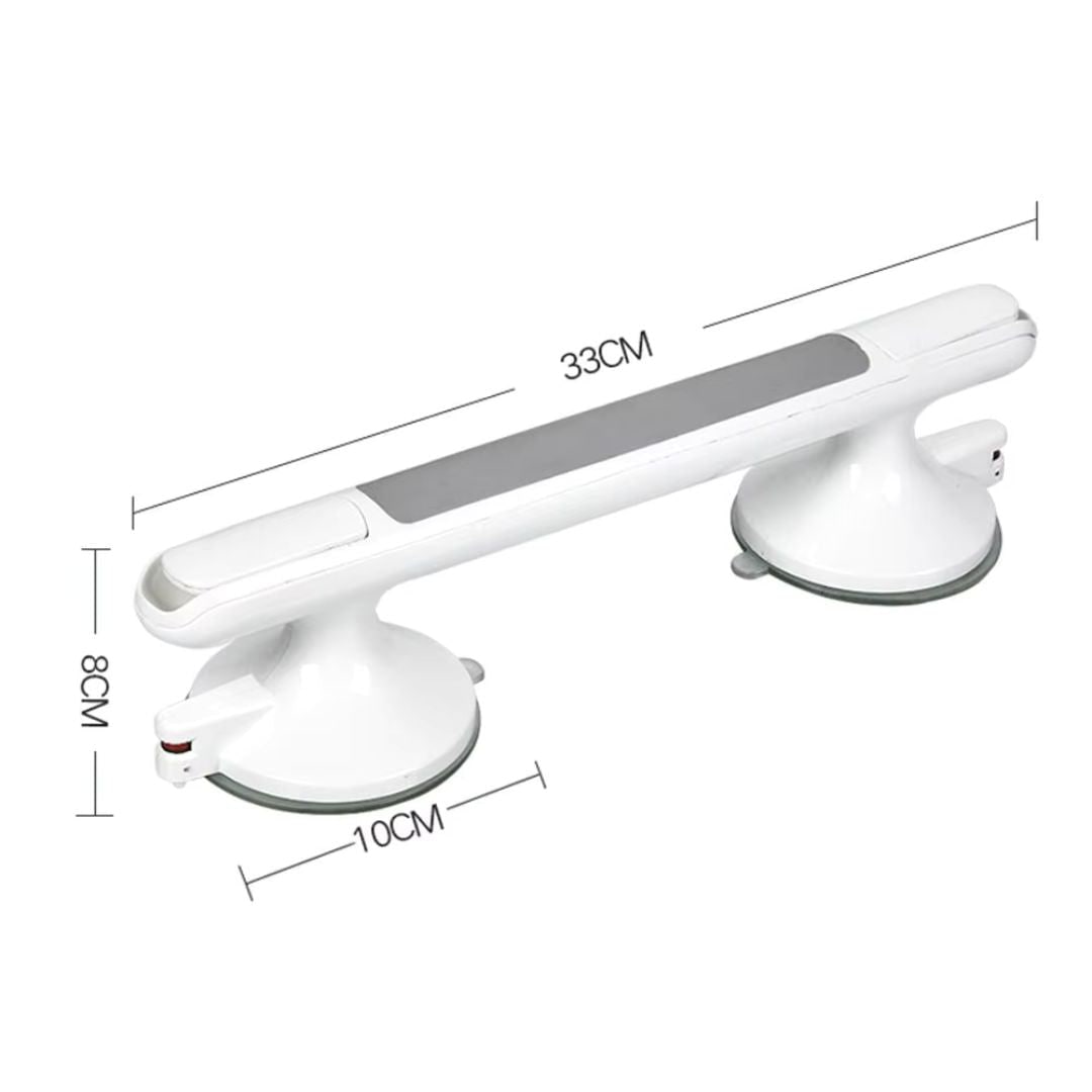Shower Grab Bar with Suction Cups and Safety Indicator for Bathroom Bathtub - Image 5