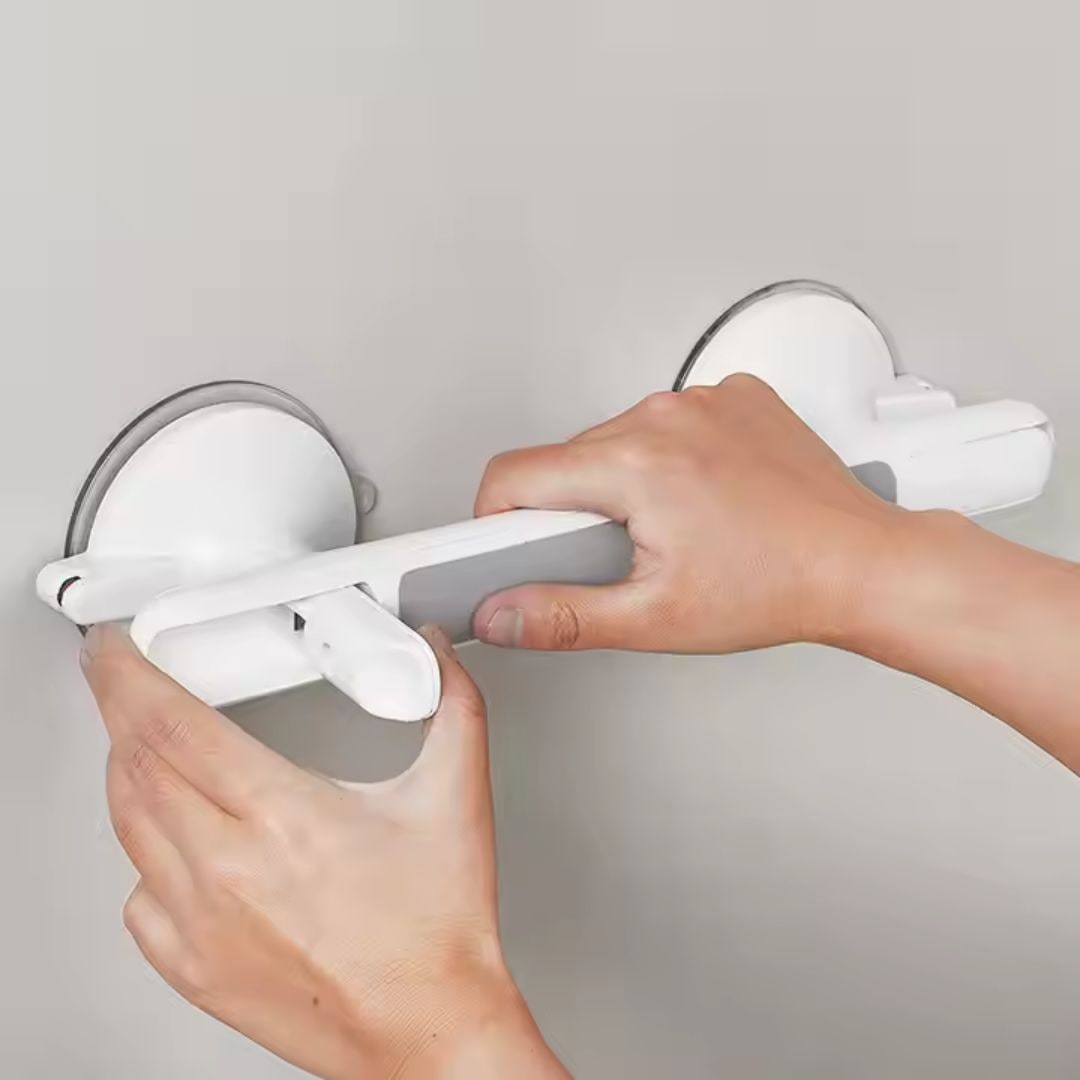 Shower Grab Bar with Suction Cups and Safety Indicator for Bathroom Bathtub - Image 8