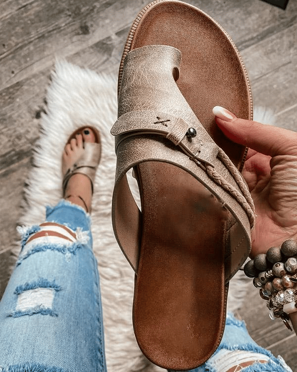 Silvia | Sandali Donna Comodi Infradito Estivi Kaki