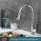 Single-Handle Pull-Down Kitchen Faucet with 360° Swivel Spout and Spray Head - Image 14