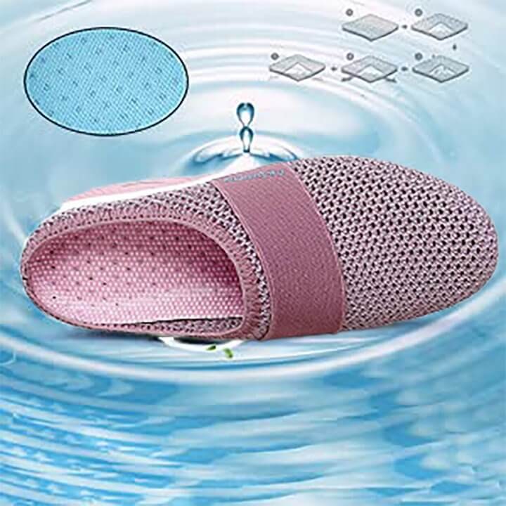 Slip-On Sneakers with Air Cushion Mesh Upper and Backless Mule Design - Image 8