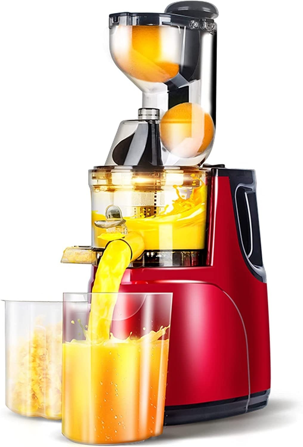 Slow Masticating Juicer Cold Press Electric with Wide Mouth Chute and Dual Pitchers - Image 1