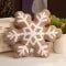 Snowflake Throw Pillow with Plush Sherpa Fabric and Tufted Embroidered Design - Image 9