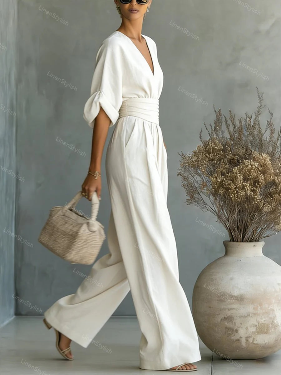 Sofia | Jumpsuit Donna Scollo V Cintura