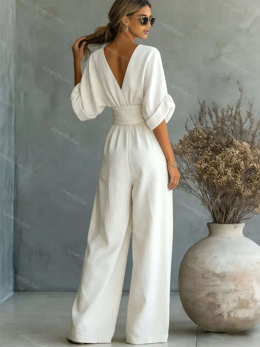 Sofia | Jumpsuit Donna Scollo V Cintura