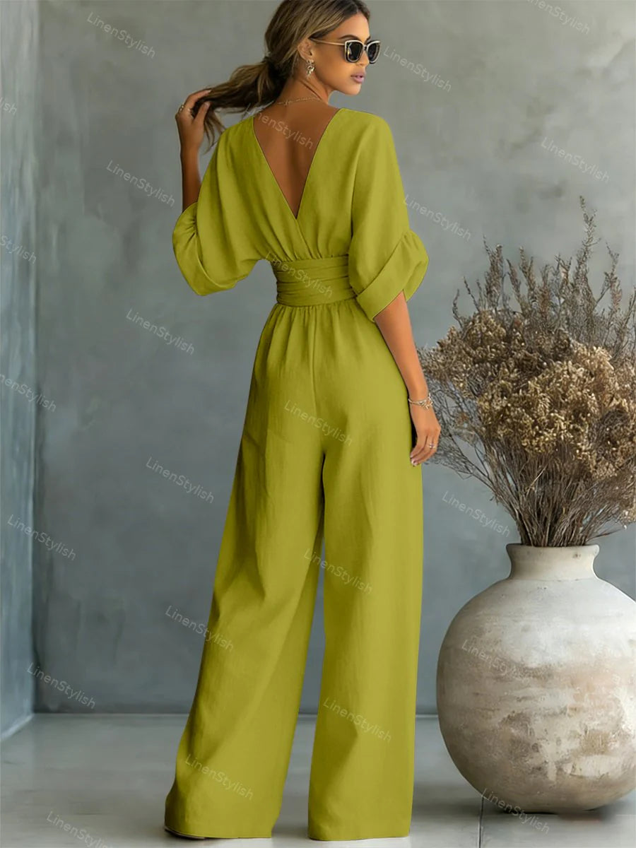 Sofia | Jumpsuit Donna Scollo V Cintura