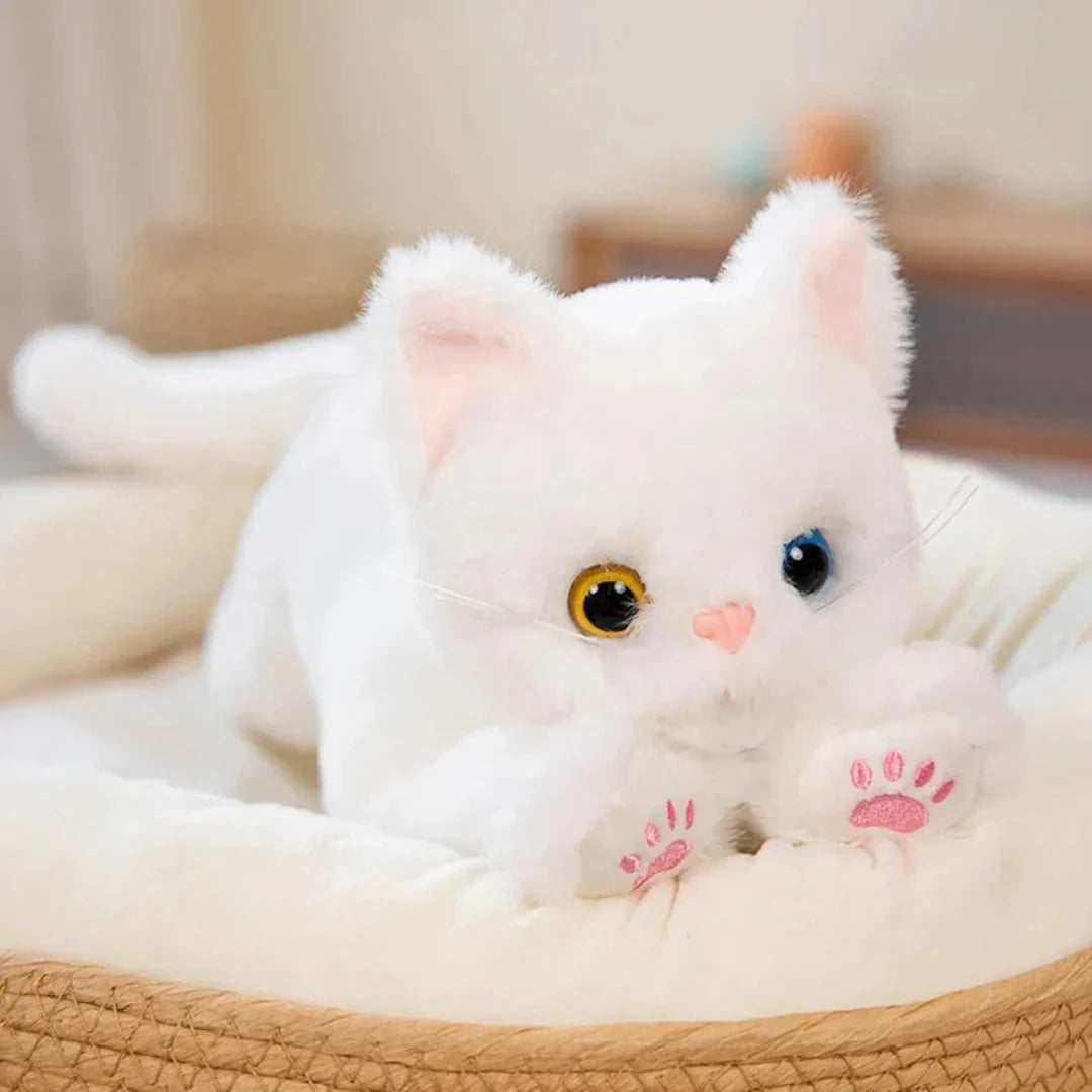 Soft Plush Cat Plushie Toy with Embroidered Paws and Long Tail 53 Cm Cuddle Companion - Image 3