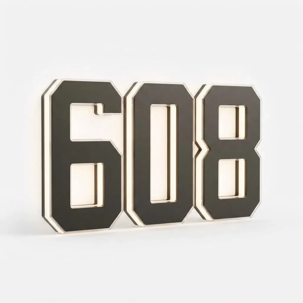 Solar House Numbers with LED Backlit Address Sign and Automatic Dusk Lighting - Image 19