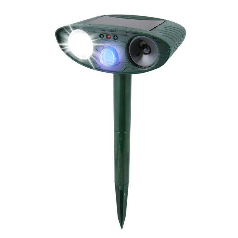 Solar Powered Ultrasonic Mouse Repellent with LED Flashing Lights and Ground Stake - Image 14