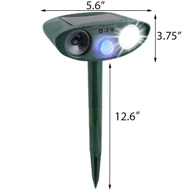 Solar Powered Ultrasonic Mouse Repellent with LED Flashing Lights and Ground Stake - Image 18