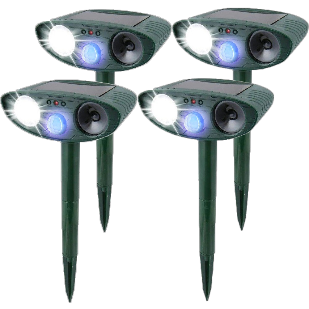 Solar Powered Ultrasonic Mouse Repellent with LED Flashing Lights and Ground Stake - Image 20