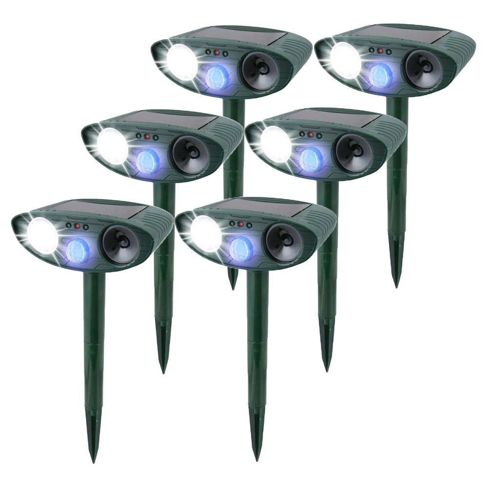 Solar Powered Ultrasonic Mouse Repellent with LED Flashing Lights and Ground Stake - Image 21