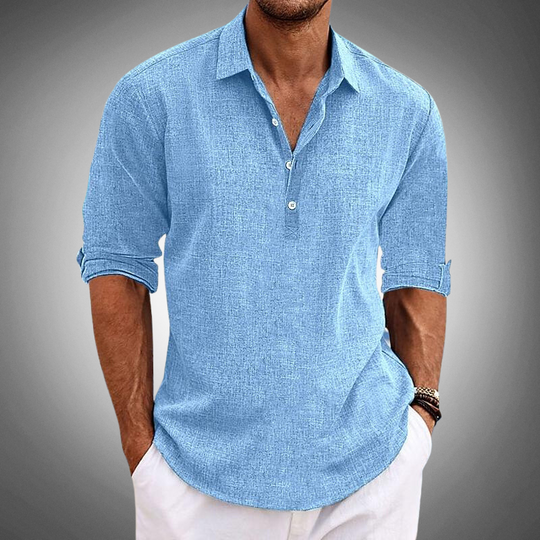 Stefano | Polo da Uomo in Lino Elegante