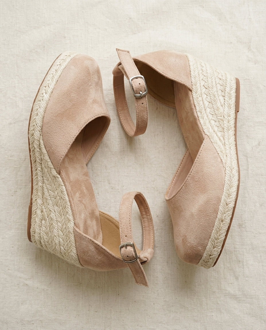 Stella | Sandali Espadrillas Donna Zeppa Cinturino Caviglia