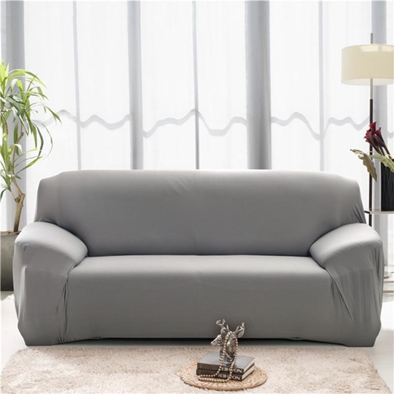 Stretch Sofa Cover with Elastic Fitted Slipcover and Wrinkle-Resistant Knit Fabric - Image 1