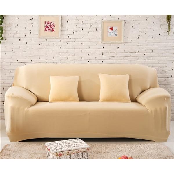 Stretch Sofa Cover with Elastic Fitted Slipcover and Wrinkle-Resistant Knit Fabric - Image 11