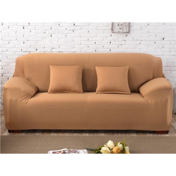 Stretch Sofa Cover with Elastic Fitted Slipcover and Wrinkle-Resistant Knit Fabric - Image 9