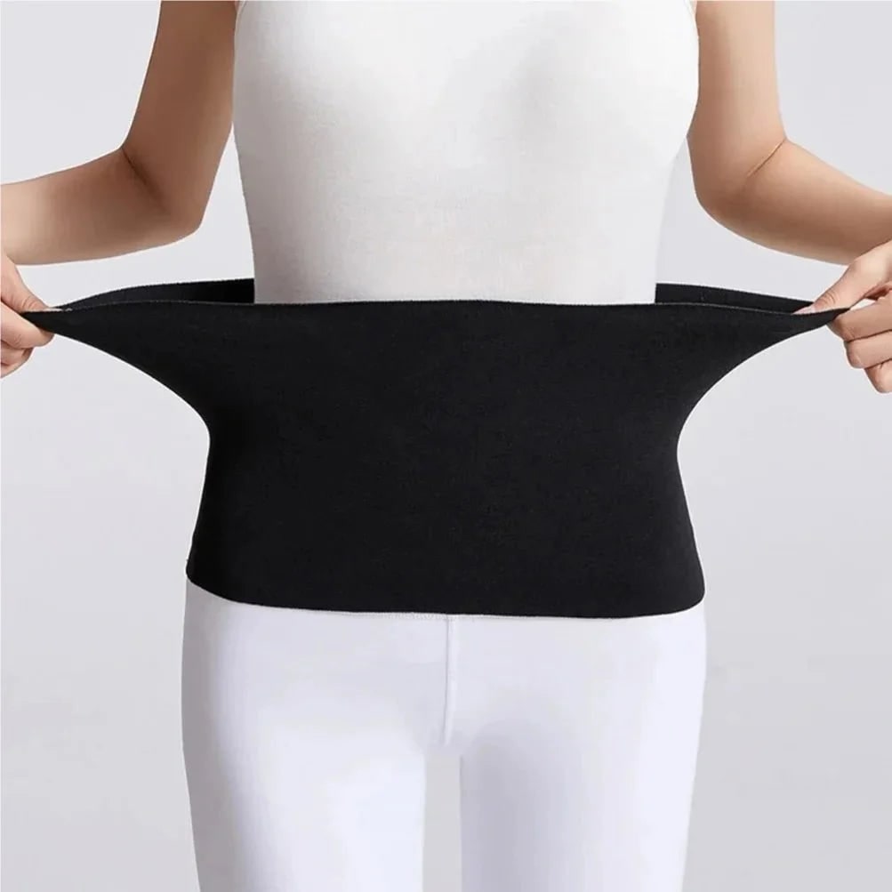 Stretchy Knit Back Support Belt with Kidney Warmer Band - Image 2