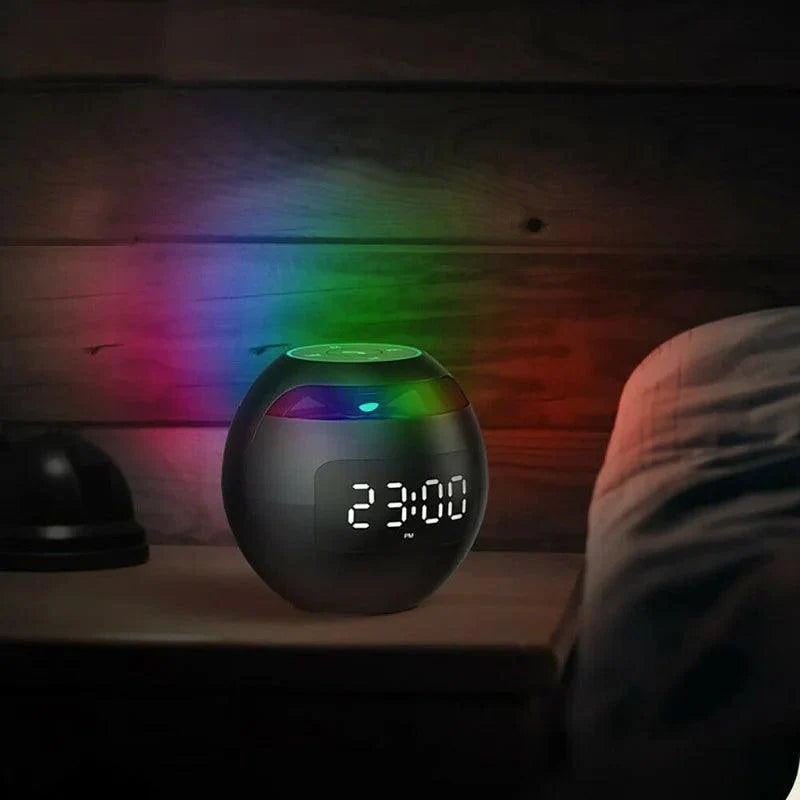 Sunrise Lamp Alarm Clock with Bluetooth Speaker and Rgb LED Display - Image 2