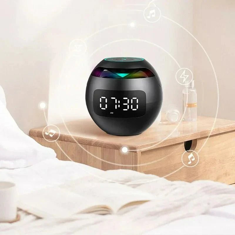 Sunrise Lamp Alarm Clock with Bluetooth Speaker and Rgb LED Display - Image 3