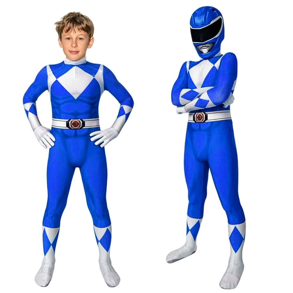 Superhero Costume Jumpsuit with Mask and Boot Covers for Halloween - Image 16