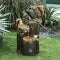 Tabletop Water Fountain with Solar Power and Hand-Painted Animal Figures LED Lighting - Image 12