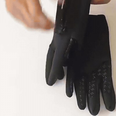 Thermal Ladies Winter Snow Ski Cycling Gloves with Zipper and Touchscreen Fingertips - Image 4