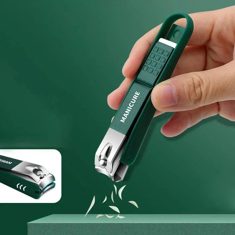 Toe Nail Clipper Set with Stainless Steel Blades Professional Fingernail and Storage Case - Image 2