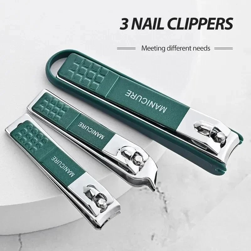 Toe Nail Clipper Set with Stainless Steel Blades Professional Fingernail and Storage Case - Image 5