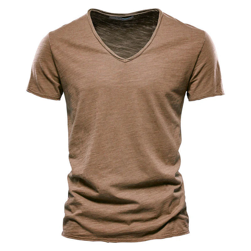Tommaso | T-Shirt Uomo Scollo V Kaki