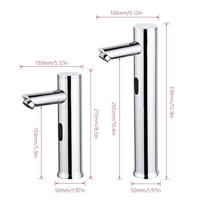Touchless Bathroom Faucet with Motion Sensor for Single Hole Sink Installation - Image 6