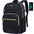 Travel Laptop Backpack with USB Charging Port Padded Compartment and Multiple Organizer Pockets - Image 1