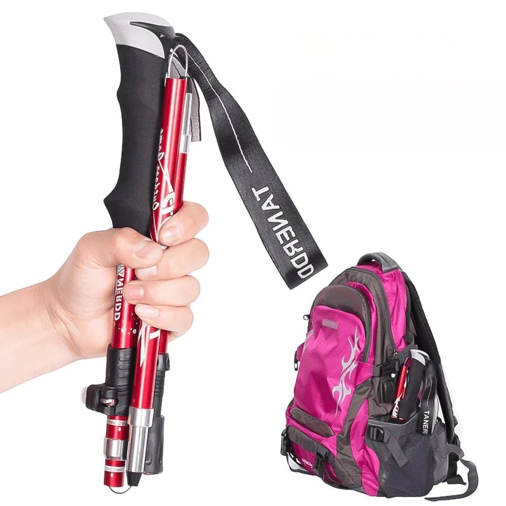 Trekking Poles Collapsible Aluminum with Foam Grip and Quick-Lock Mechanism - Image 9