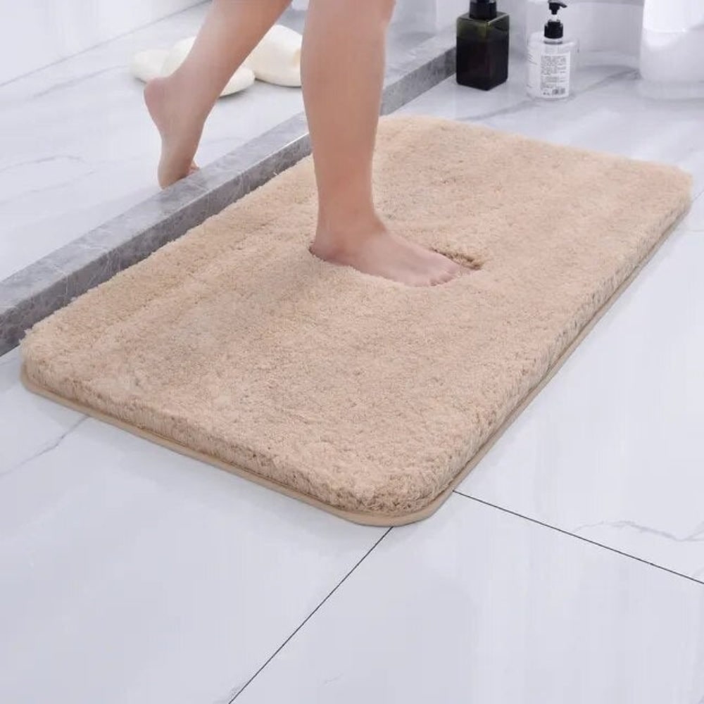 Ultra-Soft Plush Bath Mat with Non-Slip Backing and Machine Washable Microfiber Shag - Image 2