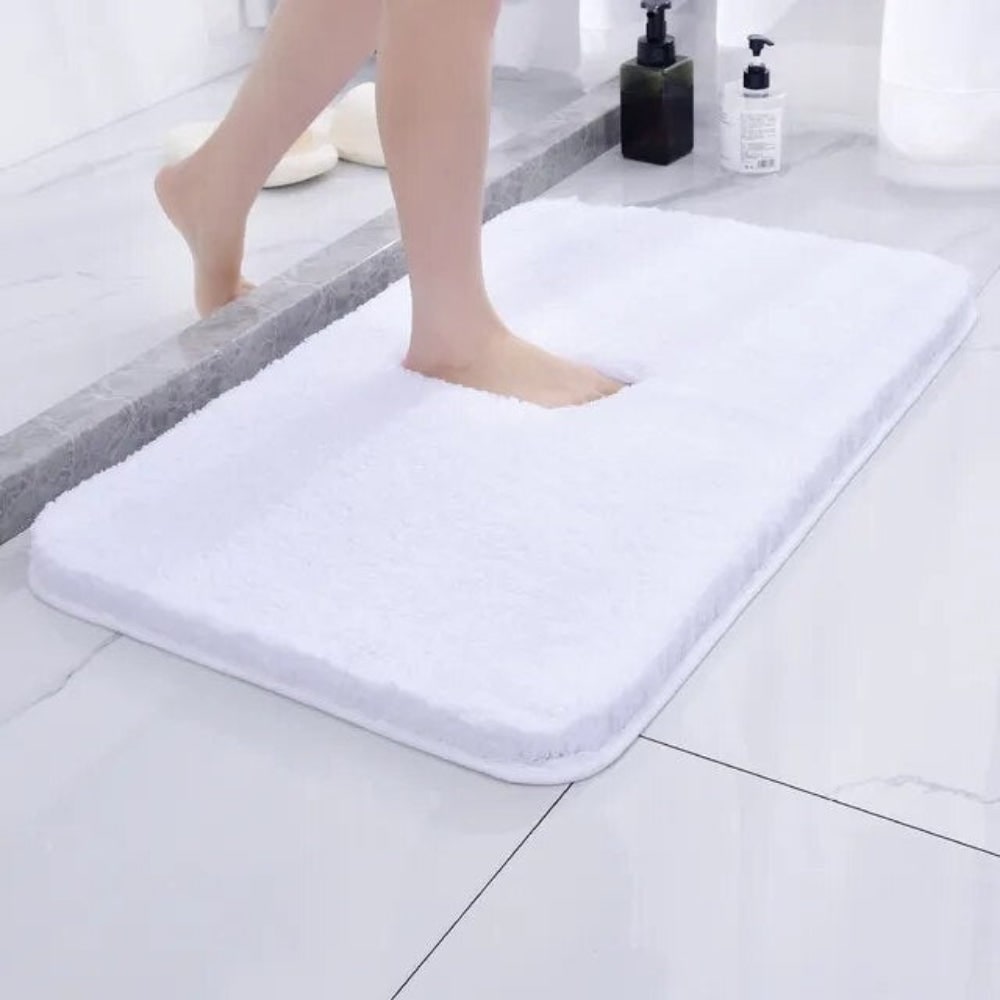 Ultra-Soft Plush Bath Mat with Non-Slip Backing and Machine Washable Microfiber Shag - Image 3