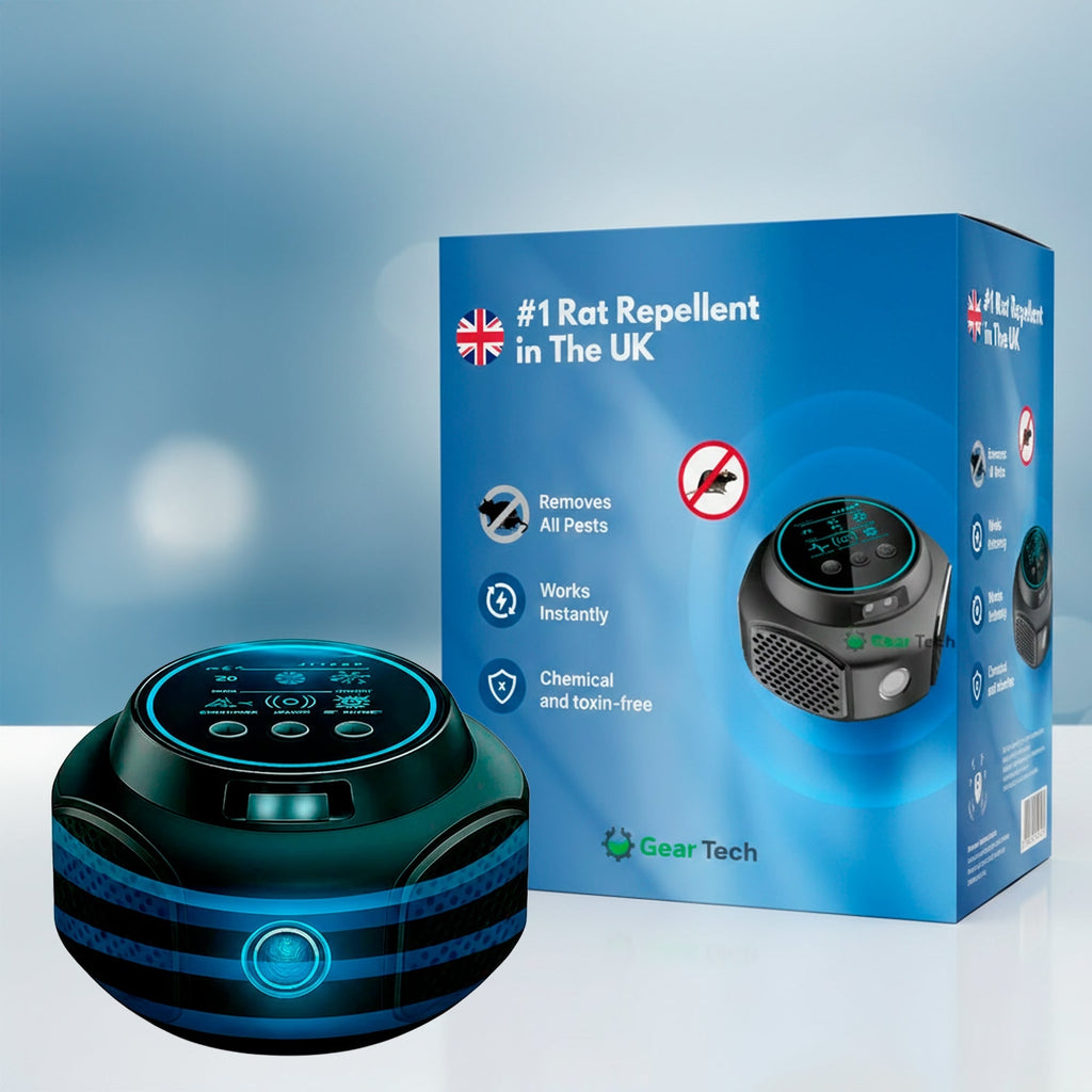 Ultrasonic Mouse Repellent with Digital Display and Plug-In Design - Image 1