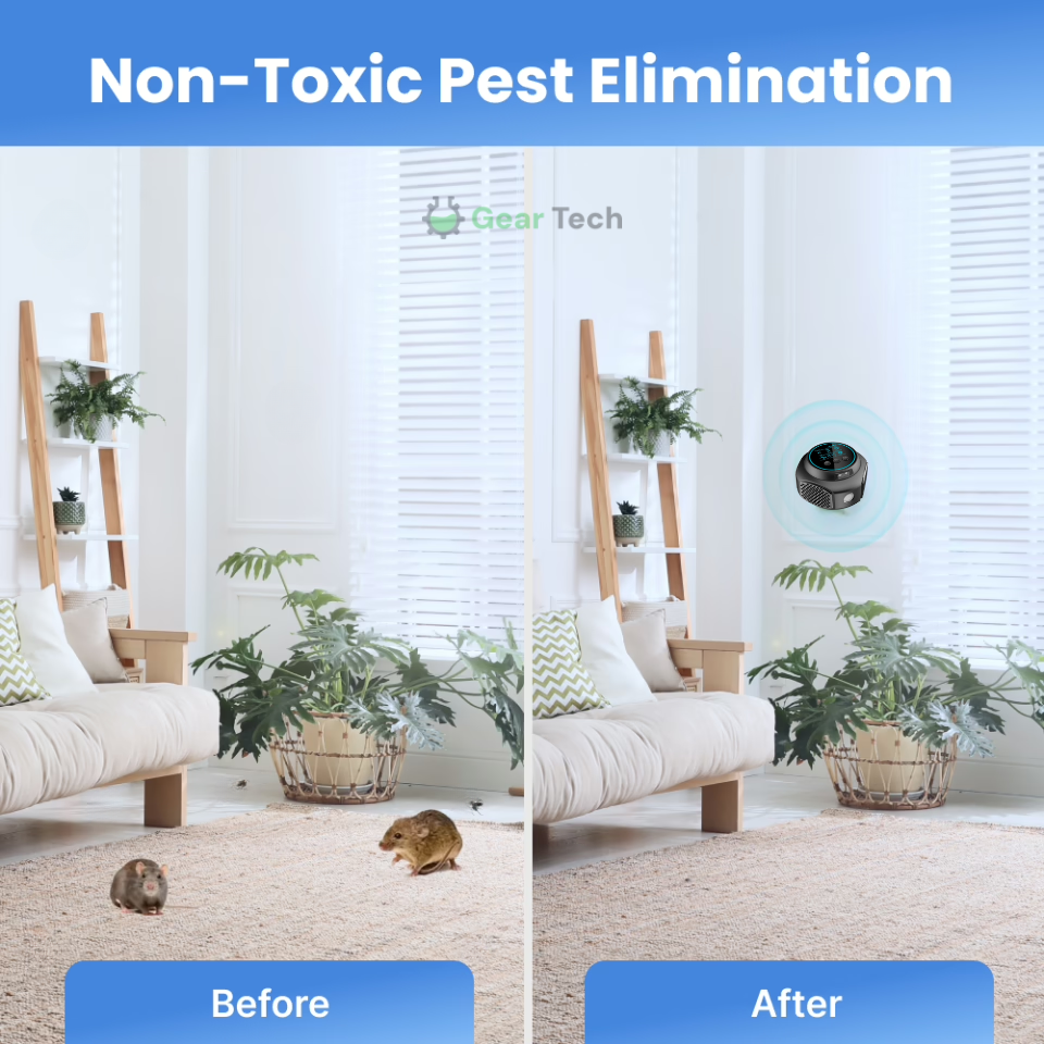 Ultrasonic Mouse Repellent with Digital Display and Plug-In Design - Image 10