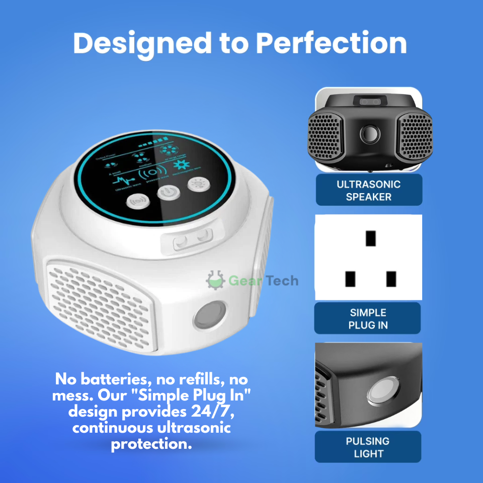 Ultrasonic Mouse Repellent with Digital Display and Plug-In Design - Image 3