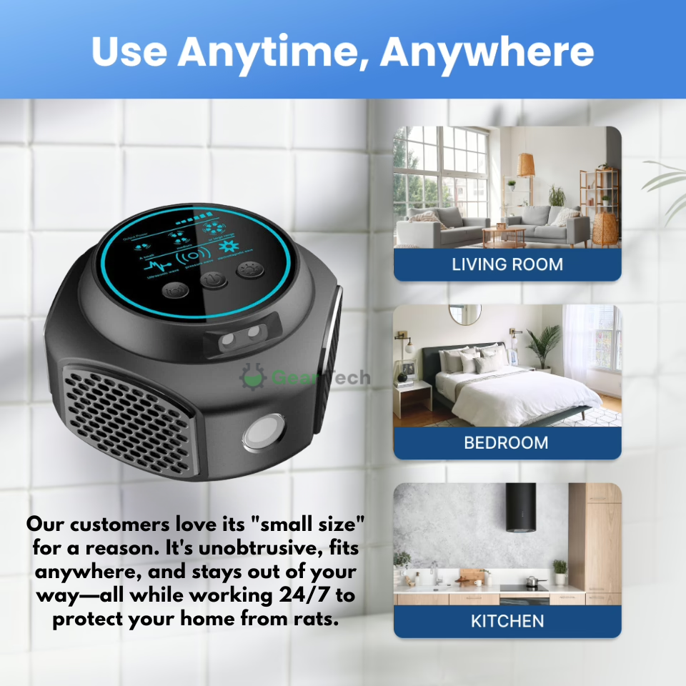 Ultrasonic Mouse Repellent with Digital Display and Plug-In Design - Image 5