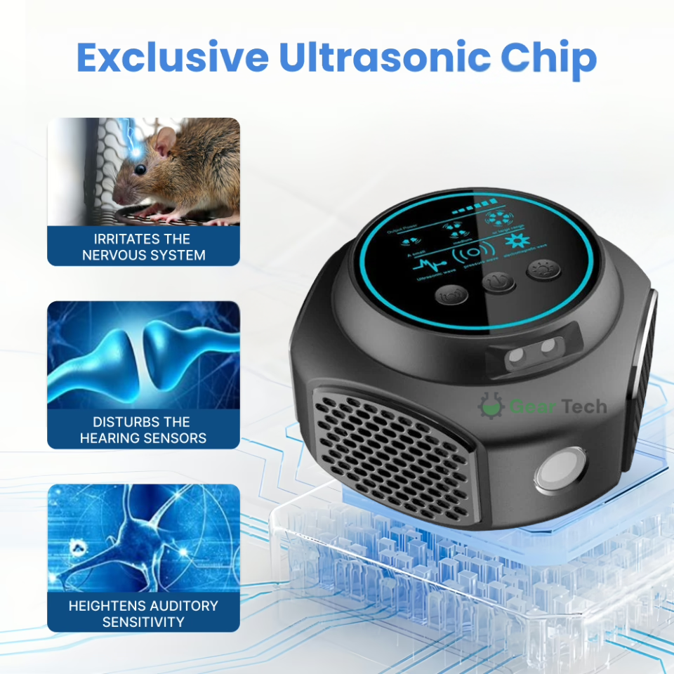 Ultrasonic Mouse Repellent with Digital Display and Plug-In Design - Image 8