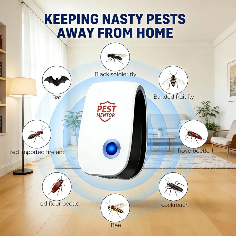 Ultrasonic Pest Repeller Plug-In with Rodent and Insect Control for Indoor Home Use - Image 1