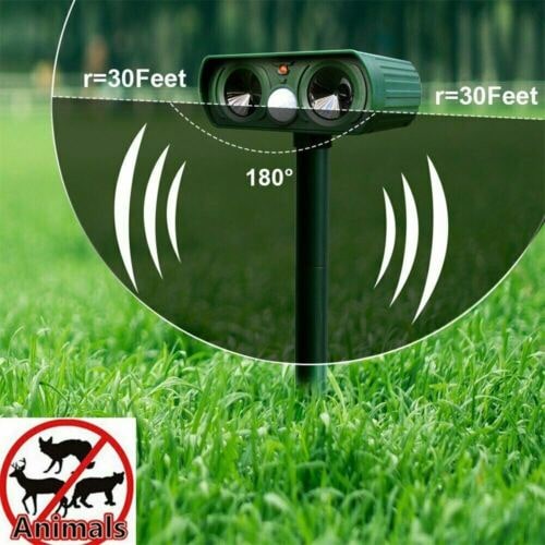 Ultrasonic Pest Repeller with Solar Power and Motion Sensor for Gardens - Image 5