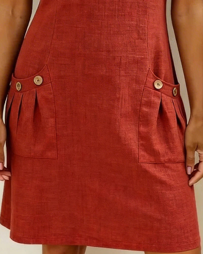 Vanessa | Abito Corto Zip Frontale A-Line