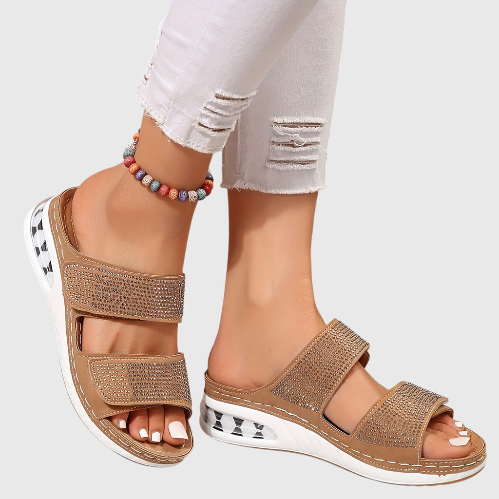 Vanessa | Ciabatte Donna Ortopediche con Strass