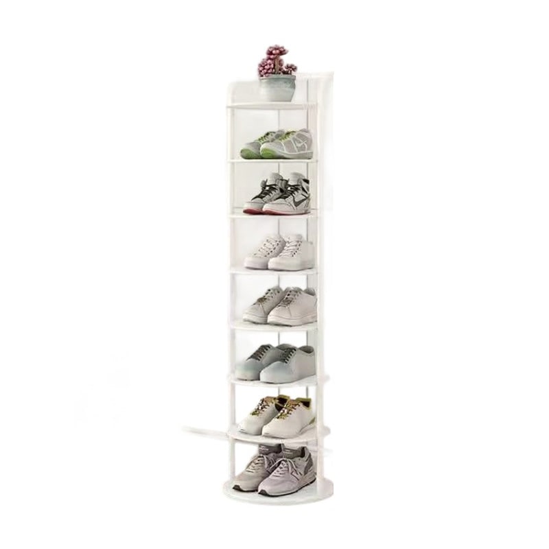 Vertical Shoe Rack with Metal Shelves and Space-Saving Multi-Level Storage Tower - Image 14