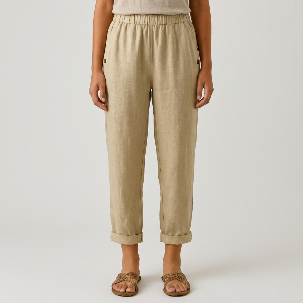 Viola | Pantaloni Donna Estivi Vita Elastica