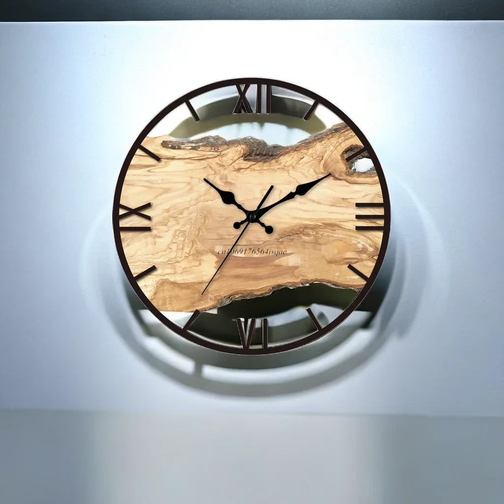 Wall Clock with Transparent Minimalist Acrylic Face and Silent Mechanism - Image 6
